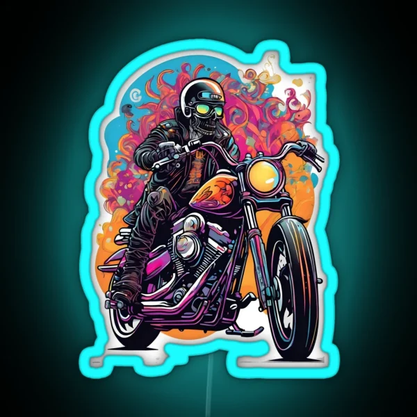 Bikers Paradise RGB Neon Sign