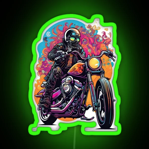 Bikers Paradise RGB Neon Sign