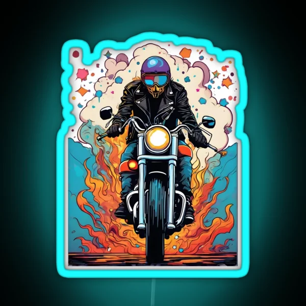 Bikers Paradise RGB Neon Sign