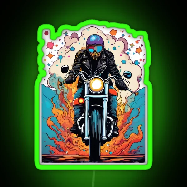 Bikers Paradise RGB Neon Sign
