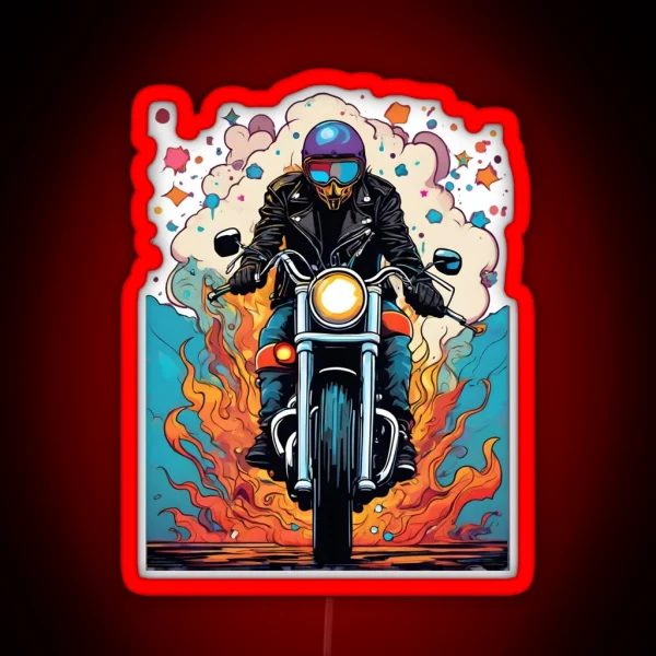 Bikers Paradise RGB Neon Sign