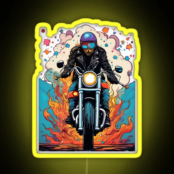 Bikers Paradise RGB Neon Sign