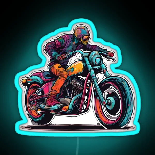 Bikers Paradise RGB Neon Sign