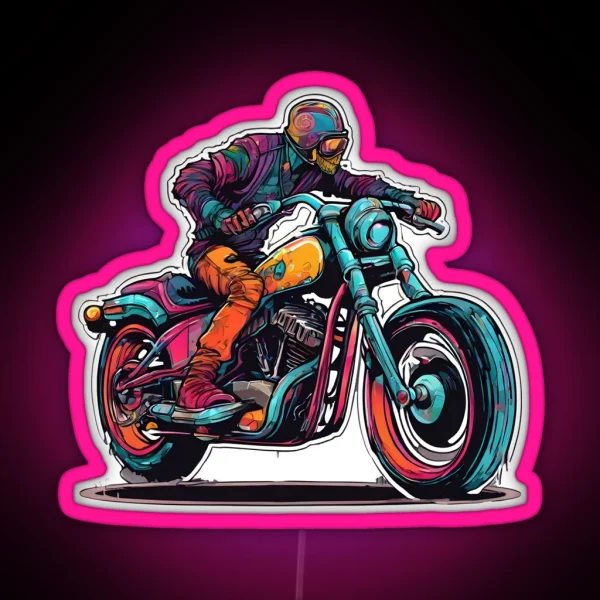 Bikers Paradise RGB Neon Sign