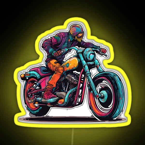 Bikers Paradise RGB Neon Sign