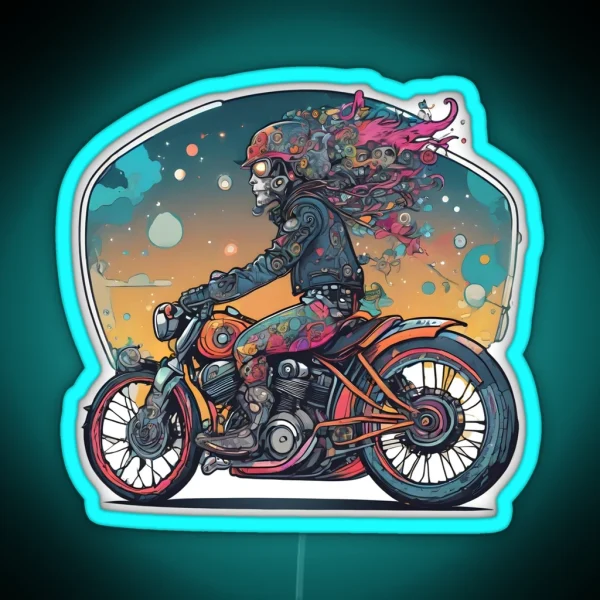 Bikers Paradise RGB Neon Sign