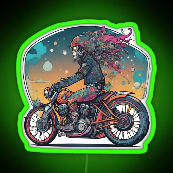 Bikers Paradise RGB Neon Sign