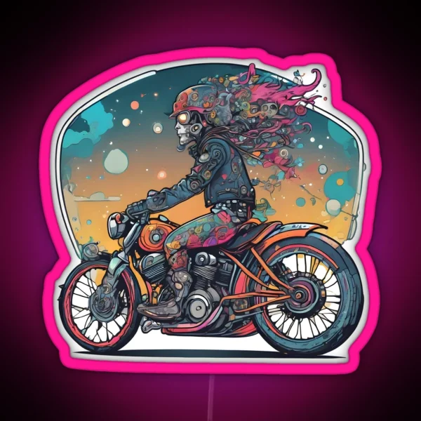 Bikers Paradise RGB Neon Sign