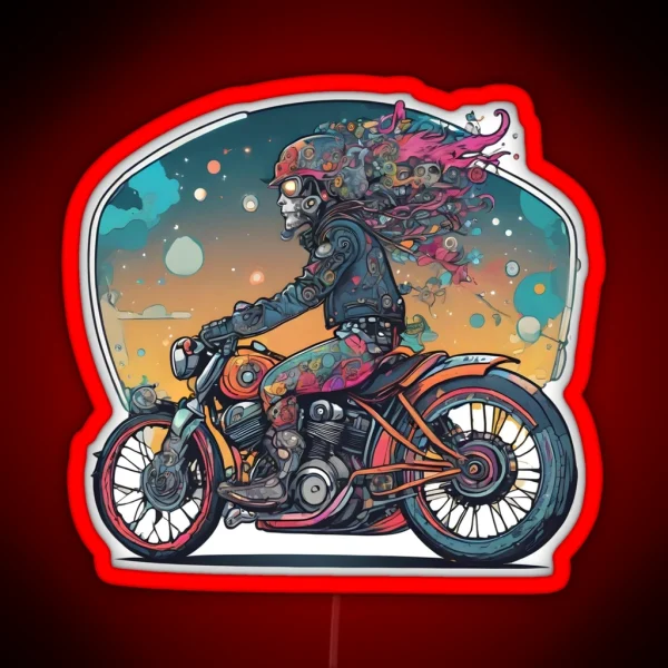 Bikers Paradise RGB Neon Sign
