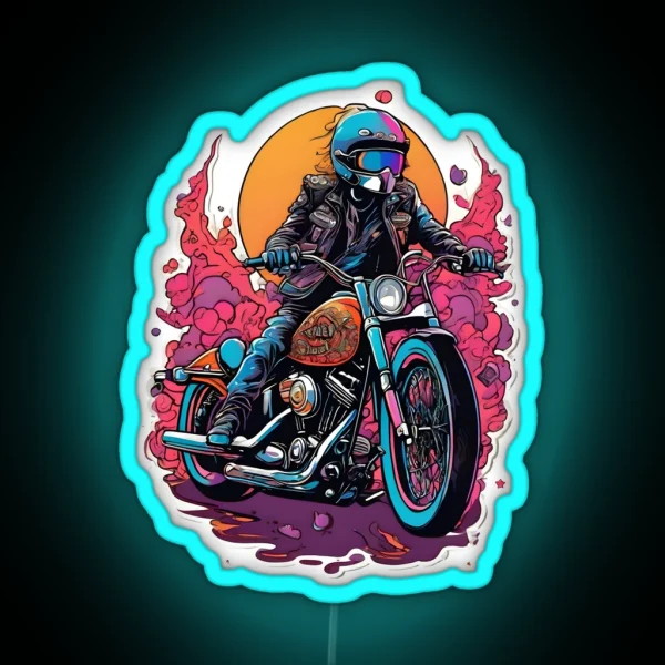 Bikers Paradise RGB Neon Sign