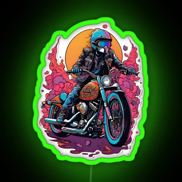 Bikers Paradise RGB Neon Sign