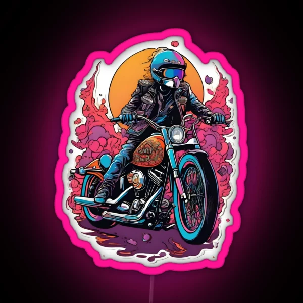 Bikers Paradise RGB Neon Sign