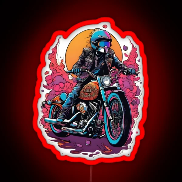 Bikers Paradise RGB Neon Sign