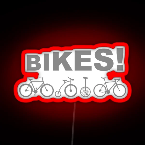 Bikes Real Mommies Water Champs RGB Neon Sign