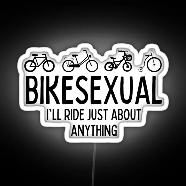 Bikesexual Funny Bicycle Bike Cycling RGB Neon Sign