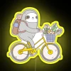 Biking Sloth RGB Neon Sign - Image 5