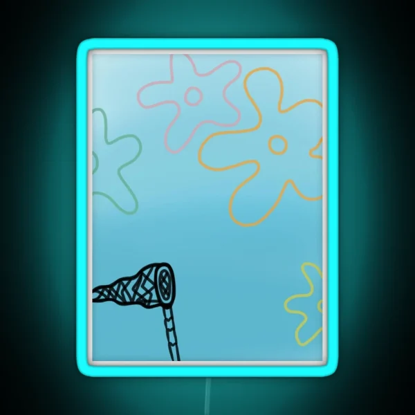 Bikini Bottom Spongebob Inspired RGB Neon Sign