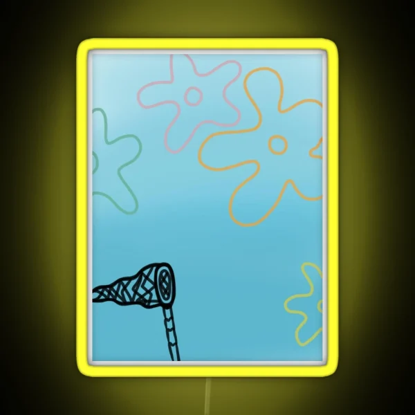 Bikini Bottom Spongebob Inspired RGB Neon Sign