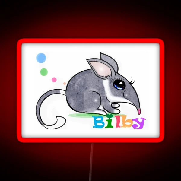 Bilby Bandicoot RGB Neon Sign