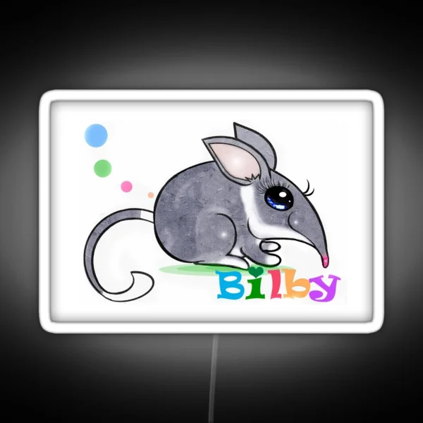Bilby Bandicoot RGB Neon Sign