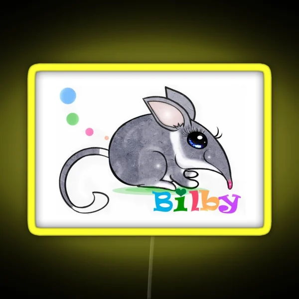 Bilby Bandicoot RGB Neon Sign