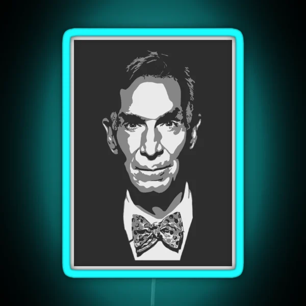 Bill Nye The Science Guy RGB Neon Sign