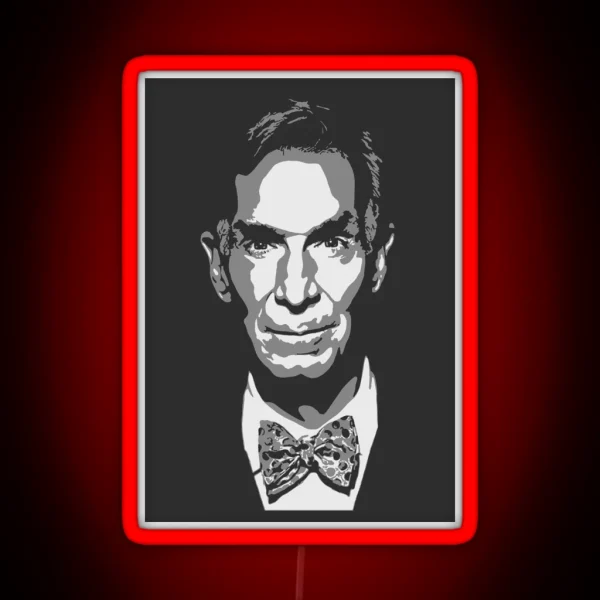 Bill Nye The Science Guy RGB Neon Sign