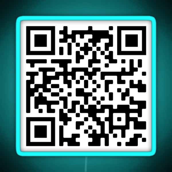 Bill Nye Theme QR Code RGB Neon Sign