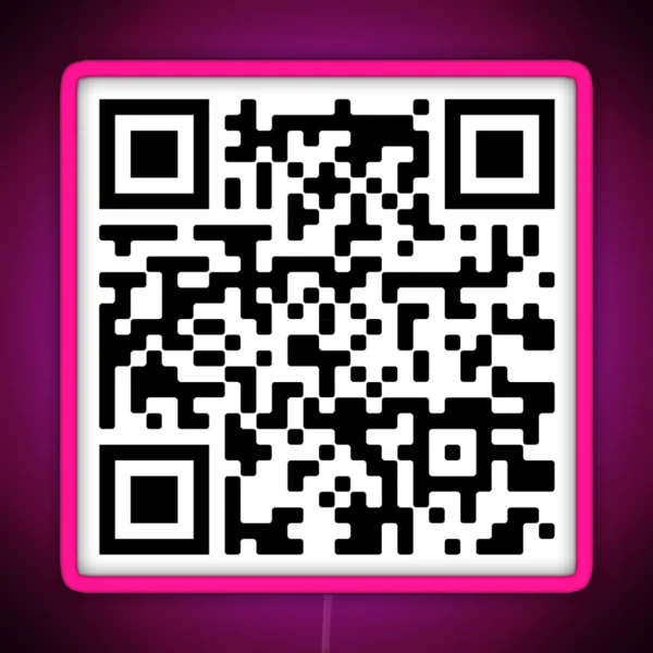 Bill Nye Theme QR Code RGB Neon Sign