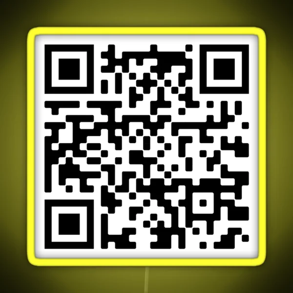 Bill Nye Theme QR Code RGB Neon Sign
