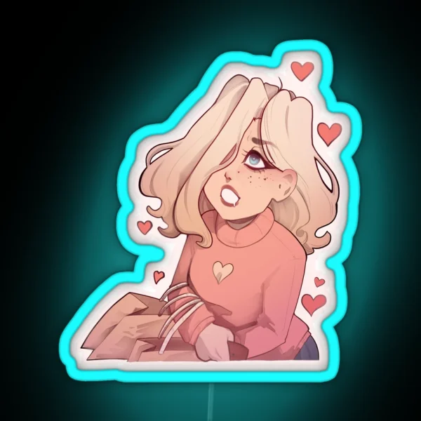 Bimbos Are Cool Now Shopaholic RGB Neon Sign