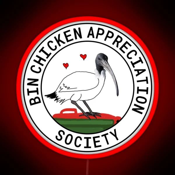 Bin Chicken Appreciation Society RGB Neon Sign