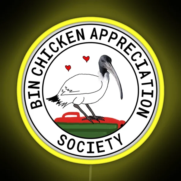 Bin Chicken Appreciation Society RGB Neon Sign