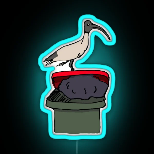 Bin Chicken RGB Neon Sign