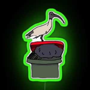 Bin Chicken RGB Neon Sign