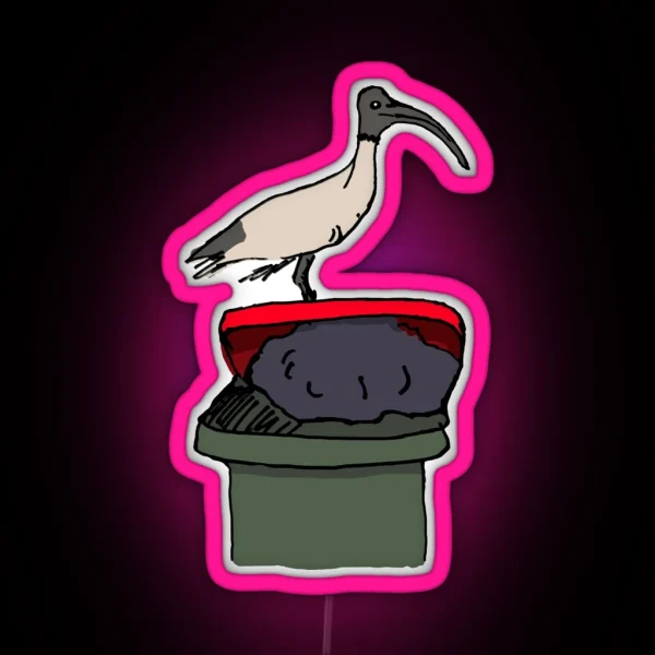 Bin Chicken RGB Neon Sign