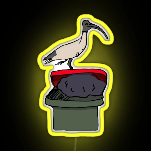 Bin Chicken RGB Neon Sign