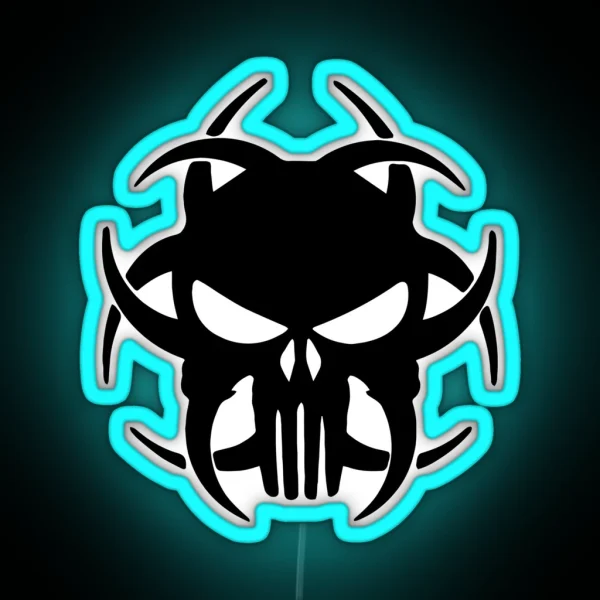 Biohazard Logo RGB Neon Sign