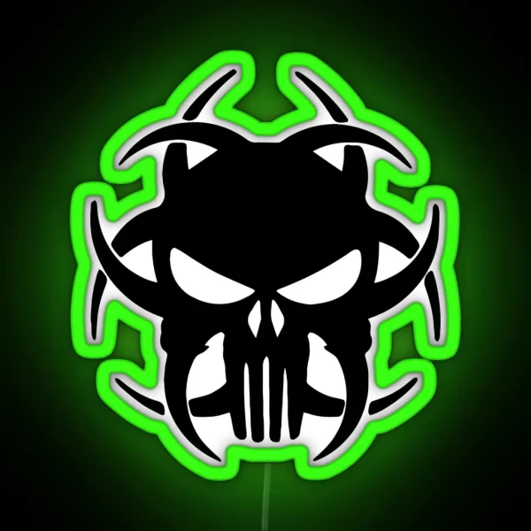 Biohazard Logo RGB Neon Sign