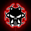 Biohazard Logo RGB Neon Sign