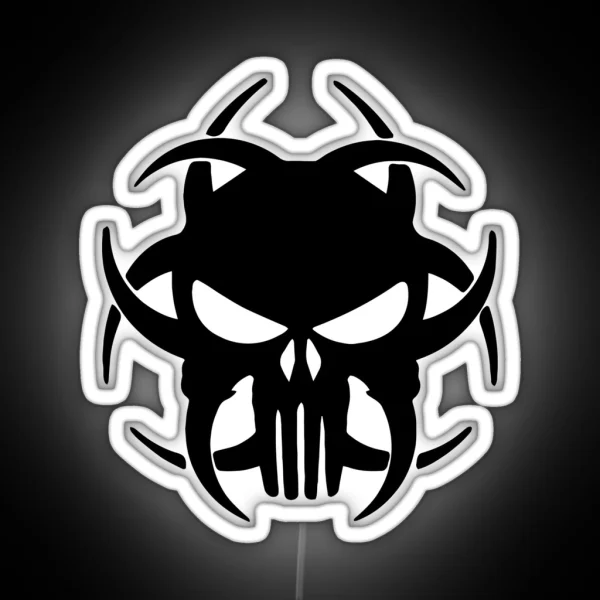 Biohazard Logo RGB Neon Sign