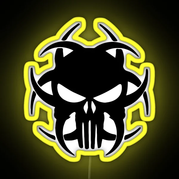Biohazard Logo RGB Neon Sign
