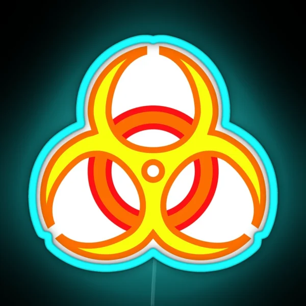 Biohazard Neon YOR RGB Neon Sign