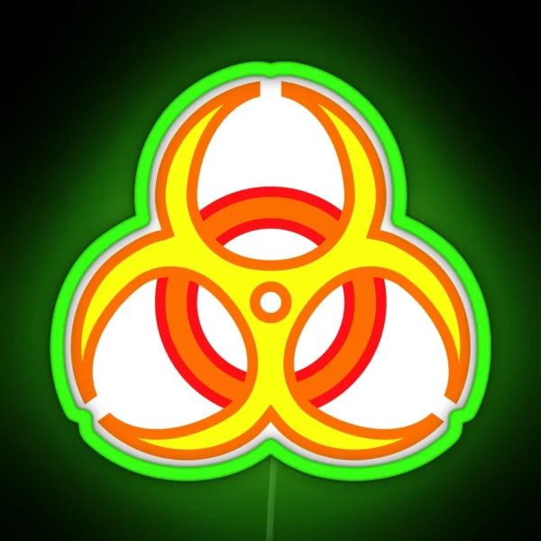 Biohazard Neon YOR RGB Neon Sign