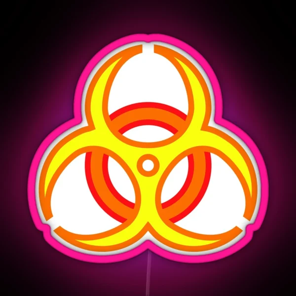 Biohazard Neon YOR RGB Neon Sign
