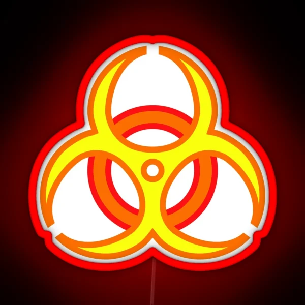Biohazard Neon YOR RGB Neon Sign