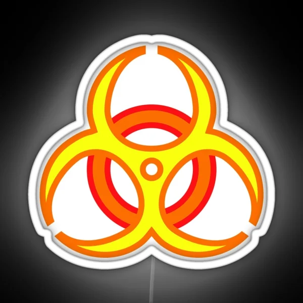 Biohazard Neon YOR RGB Neon Sign