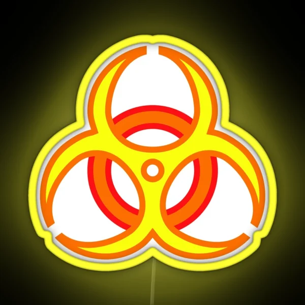 Biohazard Neon YOR RGB Neon Sign