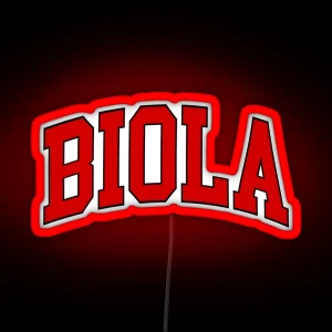 Biola University College Font Curved RGB Neon Sign