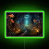 Bioluminescent Mushroom Forest Illuminated Glowing Woodland Path RGB Neon Sign - Image 3